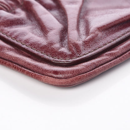 Miu Miu Nappa Lock Pocket Clutch Burgundy 13 of 13