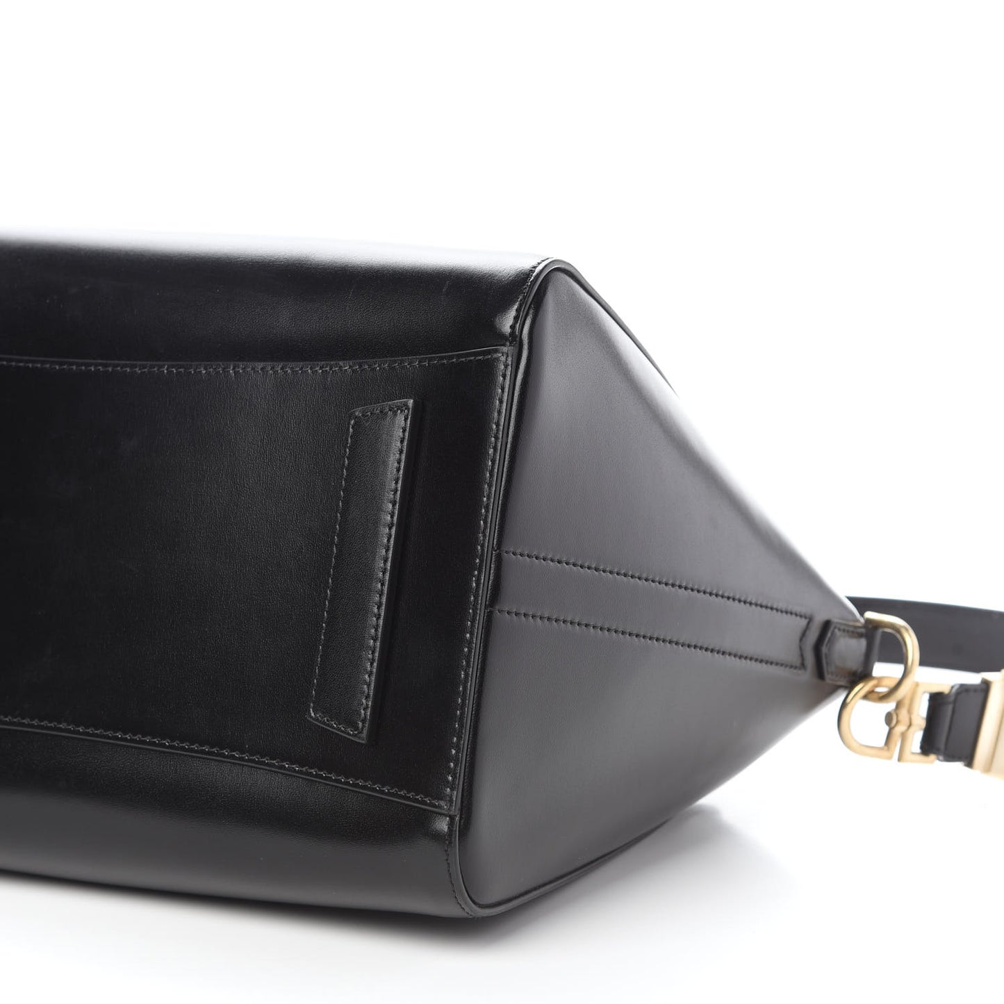 Shiny Lord Calfskin Medium Antigona Black