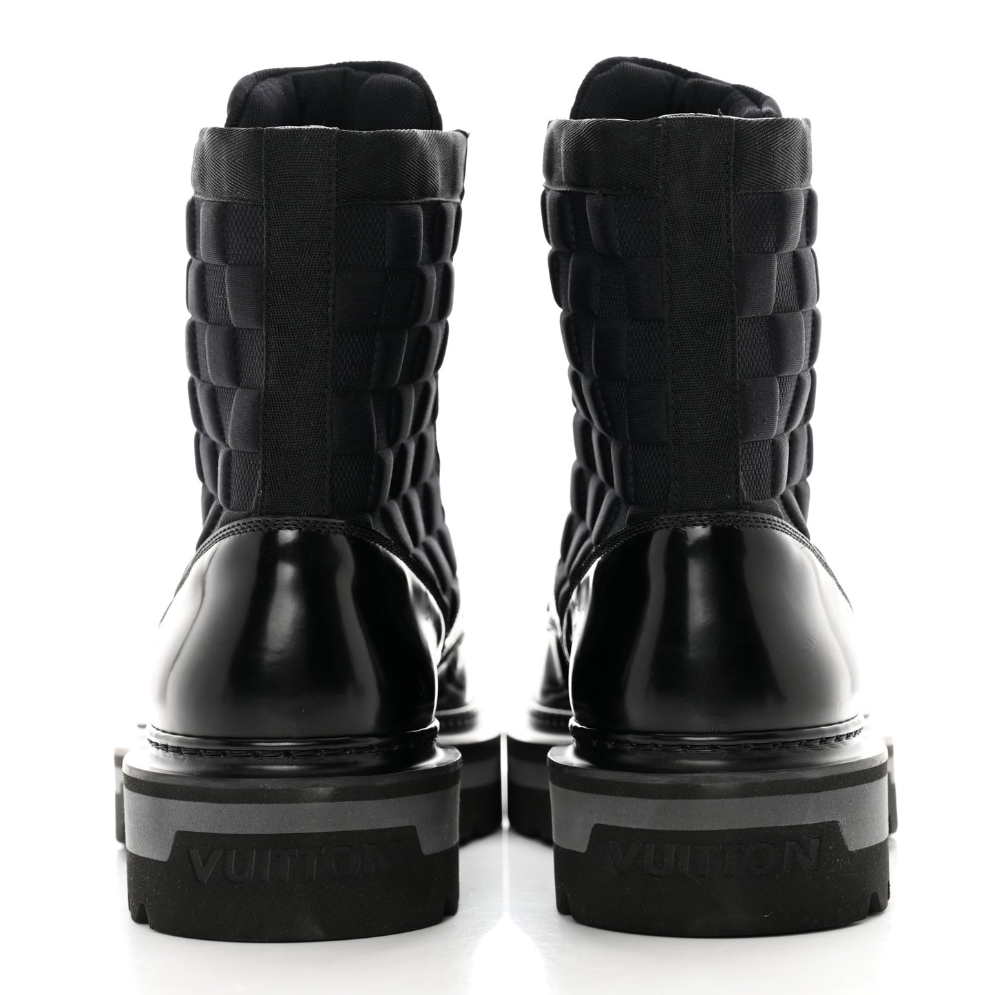 Calfskin Damier Mens Ankle Ranger Boots 8 Black