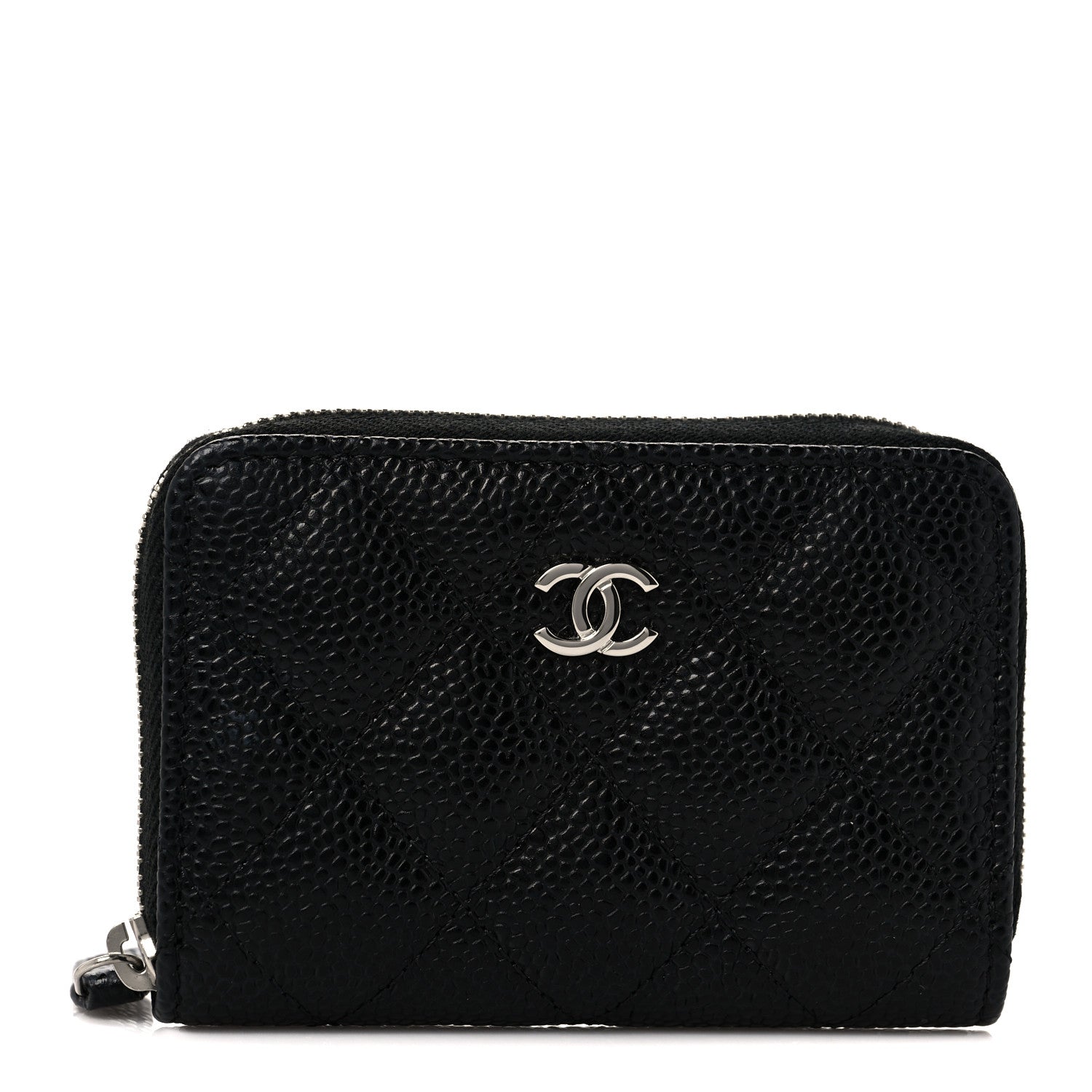 Chanel Caviar Quilted Classic Zipped Coin Purse Black 1 of 10