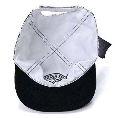 Fendi X JOSHUA VIDES Canvas Reversible Baseball Hat White Black 12 of 13