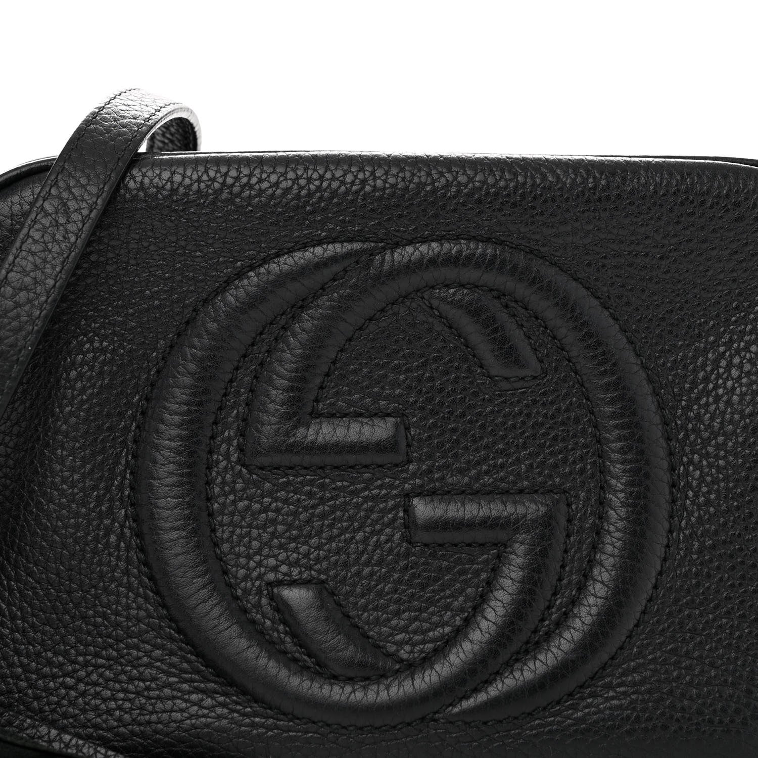 Gucci Pebbled Calfskin Small Soho Disco Bag Black 9 of 13