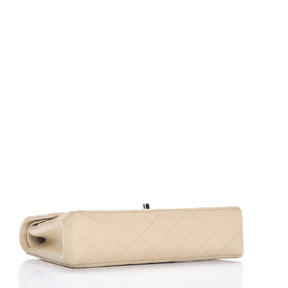 Chanel Caviar Quilted Medium Double Flap Beige Clair 5 of 12