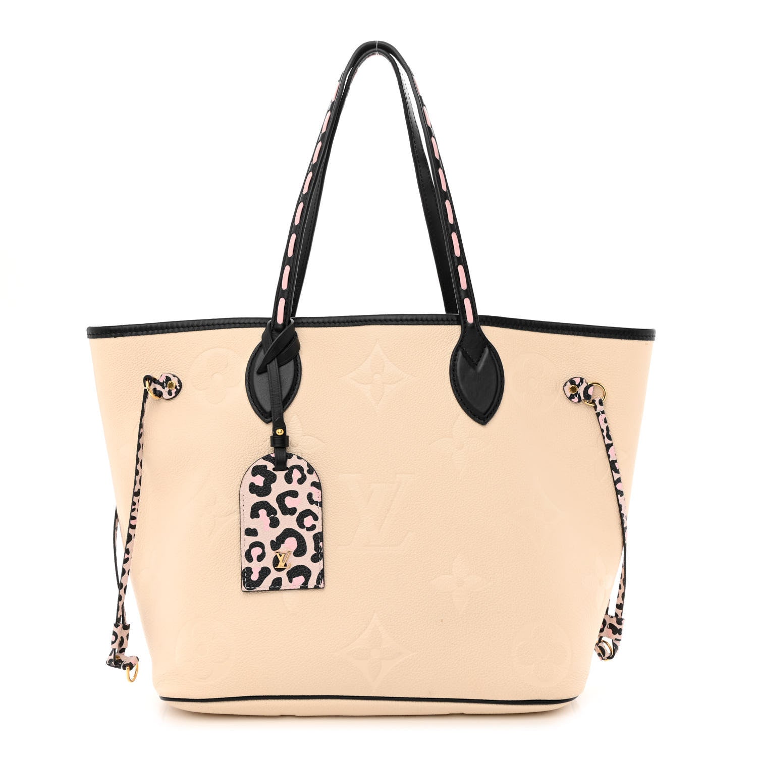 Louis Vuitton Empreinte Monogram Giant Wild At Heart Neverfull MM Creme 3 of 12