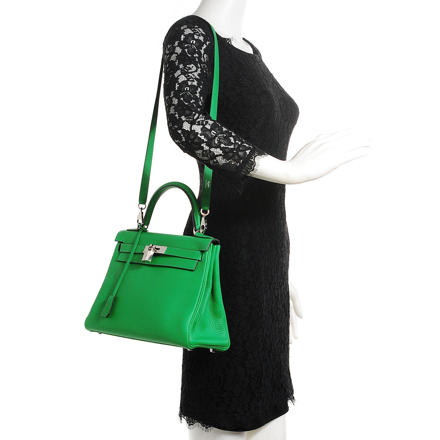 Hermes Taurillon Clemence Kelly Retourne 28 Bambou Bamboo 2 of 26
