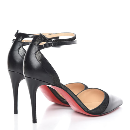 Christian Louboutin Suede Kid Uptown Double 85 Pumps 36.5 Black 4 of 8