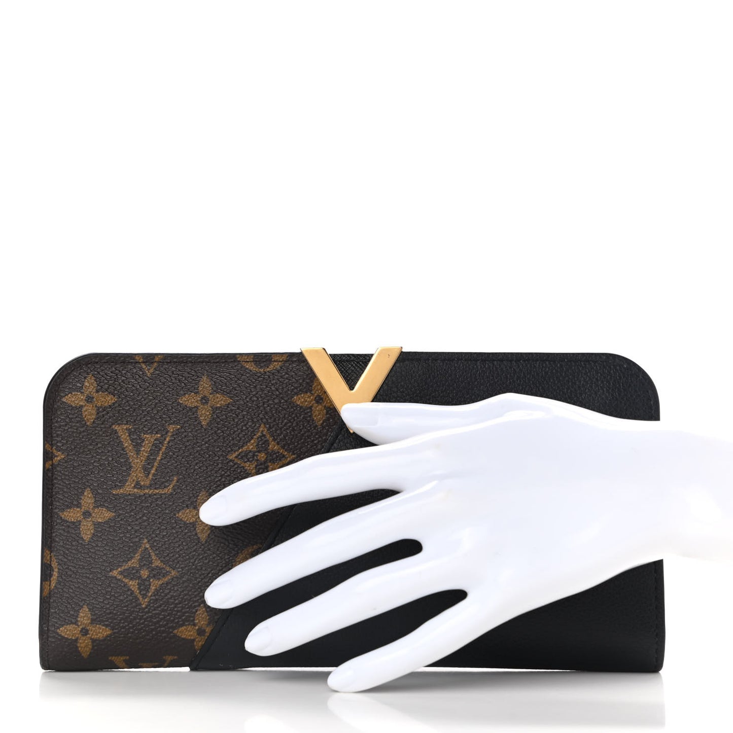 Monogram Calfskin Kimono Wallet Black