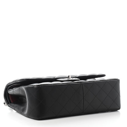 Chanel Lambskin Quilted Jumbo Double Flap Black 4 of 9
