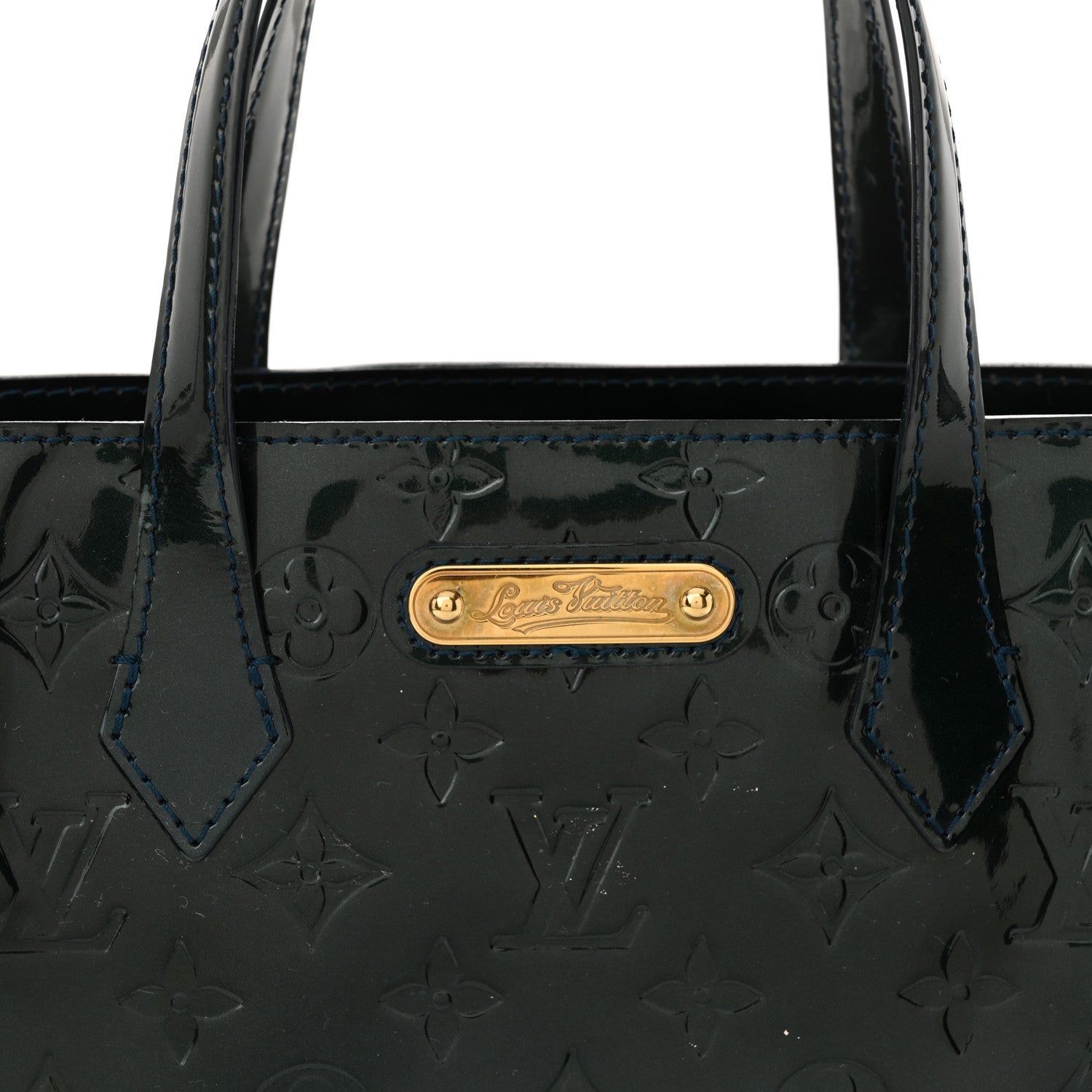 Louis Vuitton Vernis Wilshire PM  Blue Nuit 6 of 11