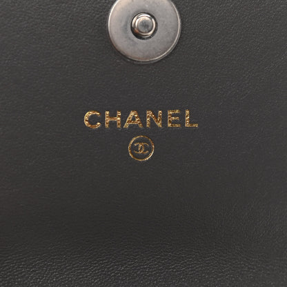 Chanel Lambskin Quilted Chanel 19 Phone Holder With Chain Grey 8 of 15