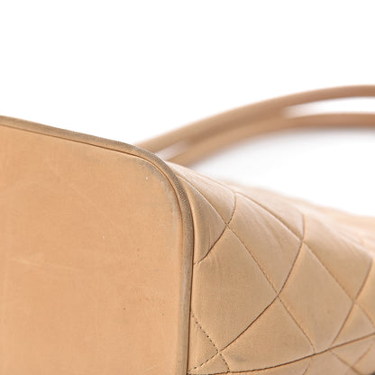 Chanel Lambskin Quilted Medallion Tote Beige 18 of 27