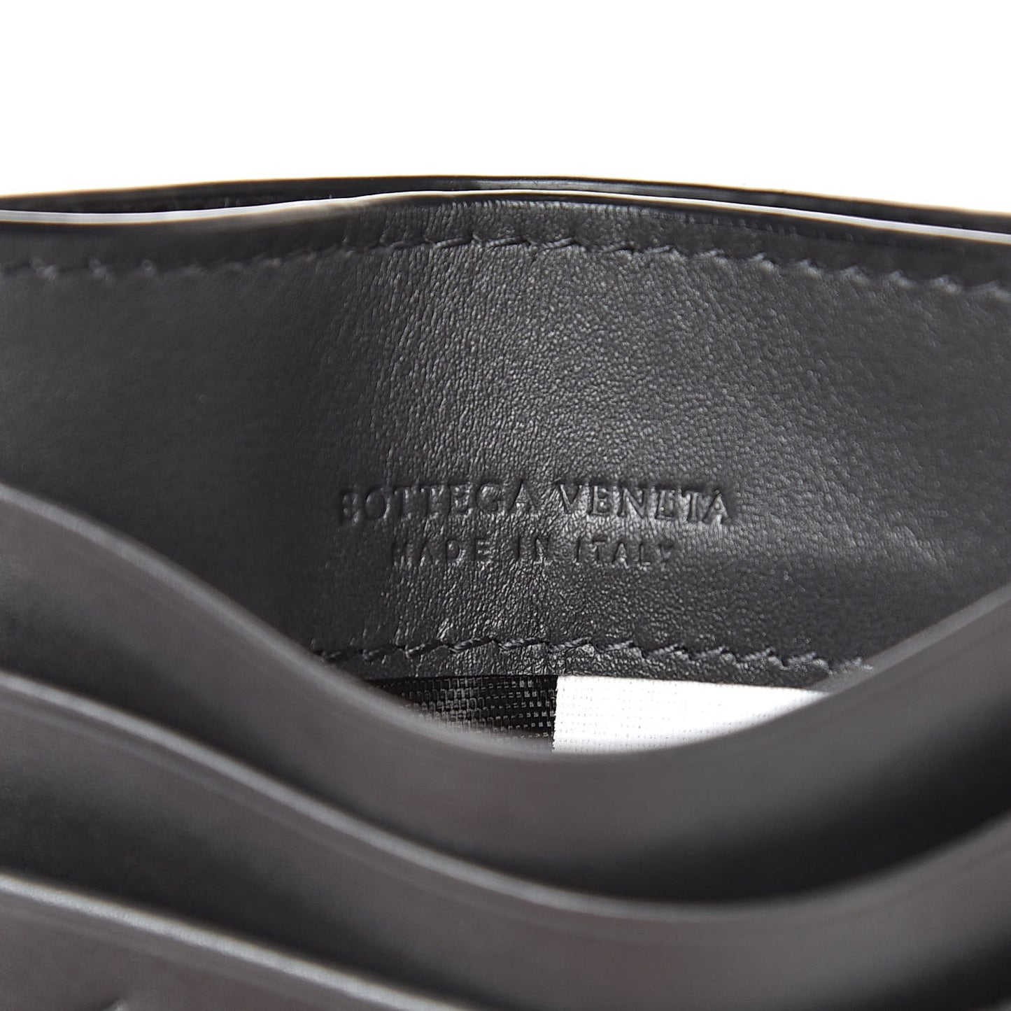 Nappa Intrecciato VN Card Case Ardoise