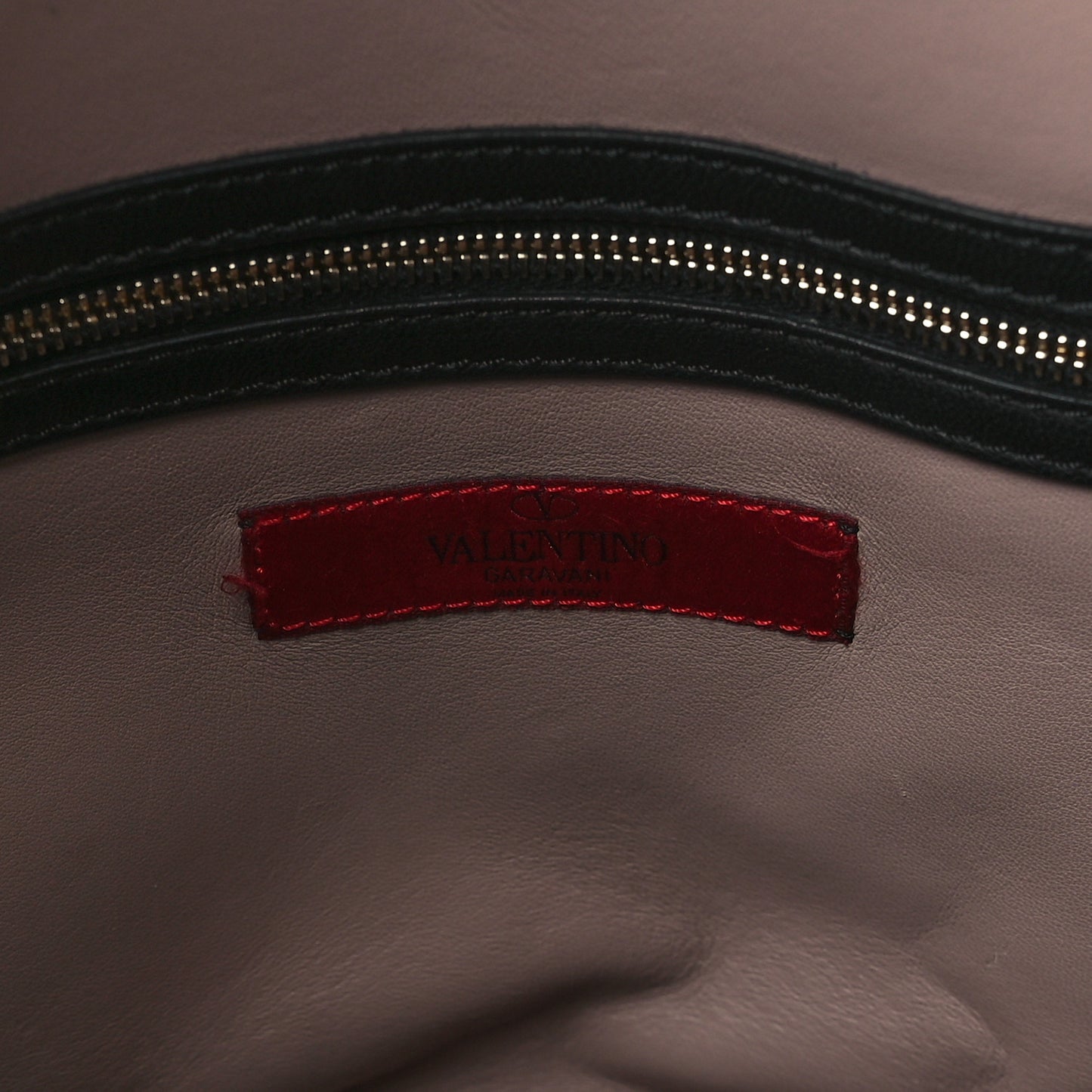 Vitello Small Rockstud Top Handle Tote Black