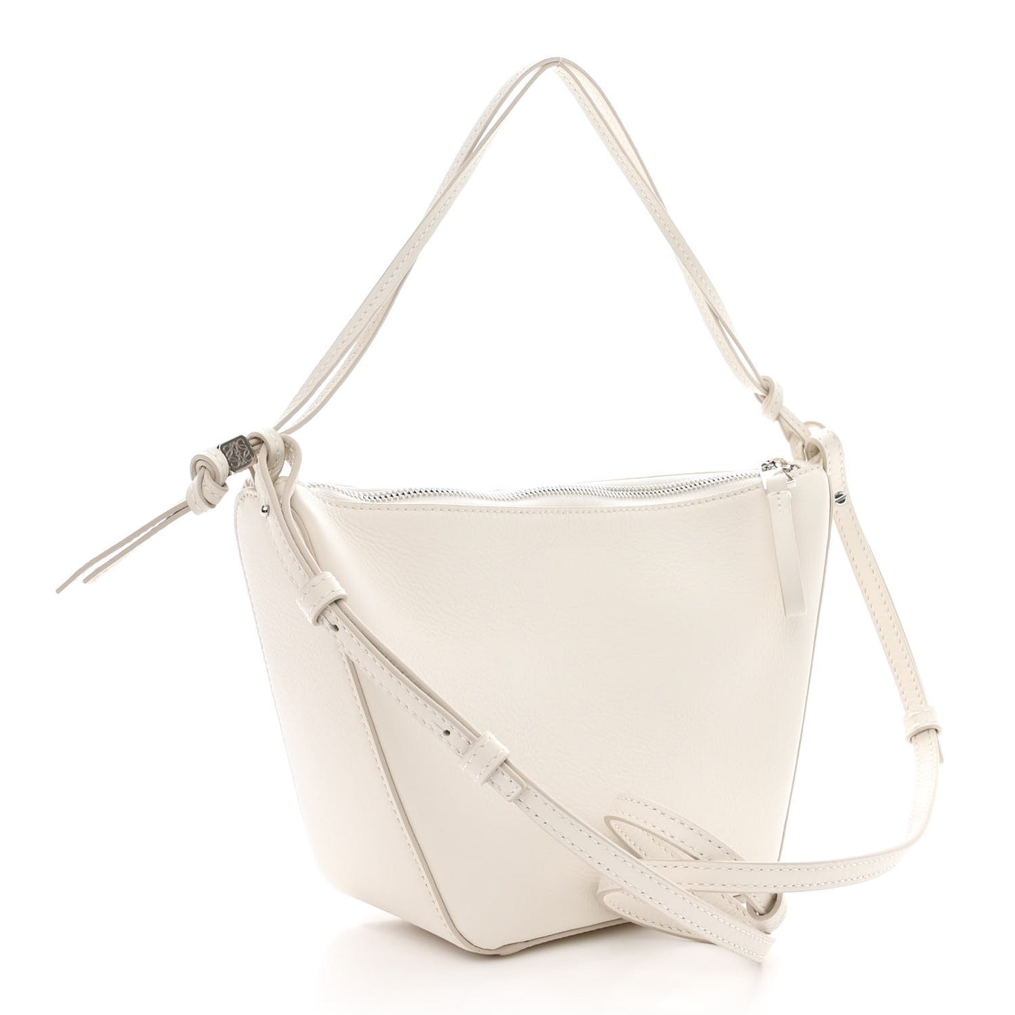 Calfskin Mini Hammock Hobo Soft White