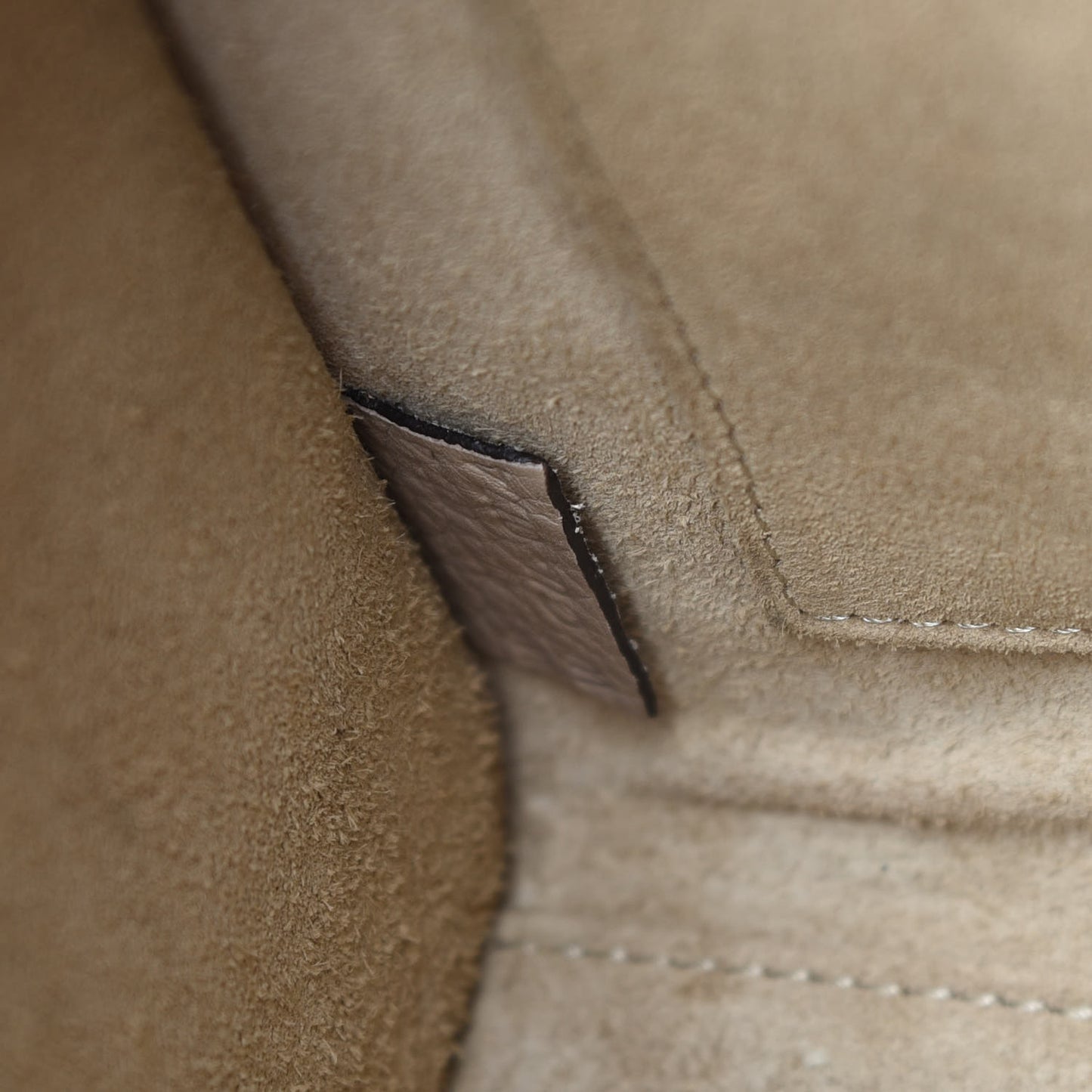 Drummed Calfskin Nano Luggage Dune