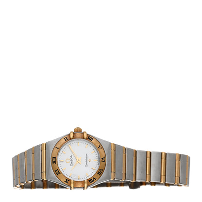 Omega Stainless Steel 18K Yellow Gold Mother of Pearl 22mm Constellation Quartz Watch 5066509 2 of 4