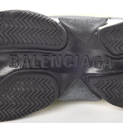 Balenciaga Fabric Mesh Nappa Mens Triple S Sneakers 46 Vert Fluo Black 6 of 8