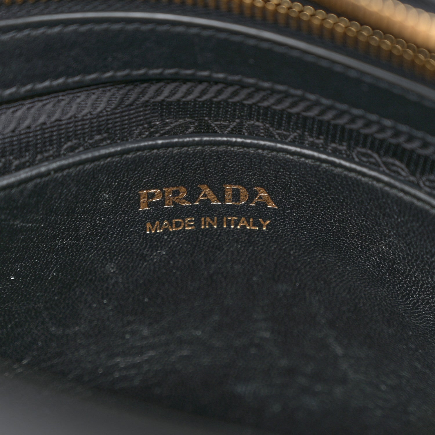 Prada Saffiano City Calfskin Medium Esplanade Tote Palissandro Black 6 of 16