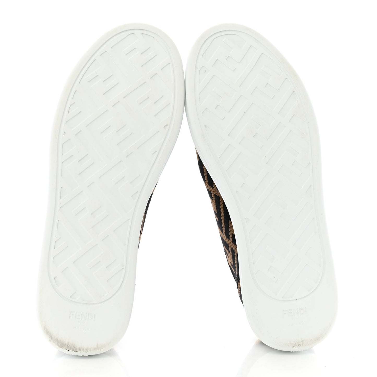 Fabric FF Micro-Perforated Rise Low Top Sneakers 38 Tobacco Black