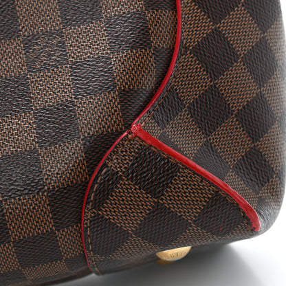 Louis Vuitton Damier Ebene Caissa Hobo Cherry 12 of 14