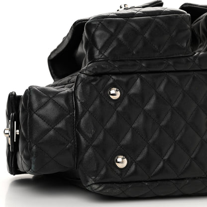Chanel Calfskin Quilted Large Cambon Multipocket Reporter Black 9 of 17