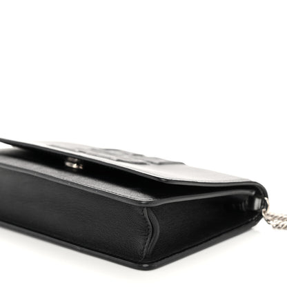 Givenchy Lambskin Emblem Chain Wallet Black 9 of 10