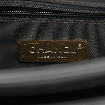 Chanel Calfskin Caviar Quilted Mini Chain Handle Flap Black 6 of 12