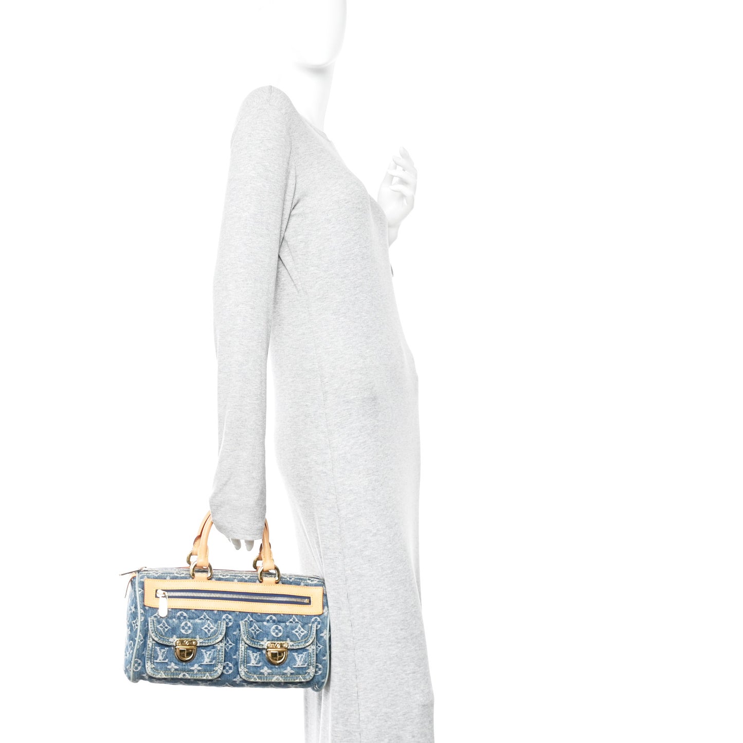 Monogram Denim Neo Speedy Blue