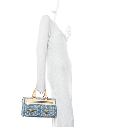 Louis Vuitton Monogram Denim Neo Speedy Blue 2 of 10
