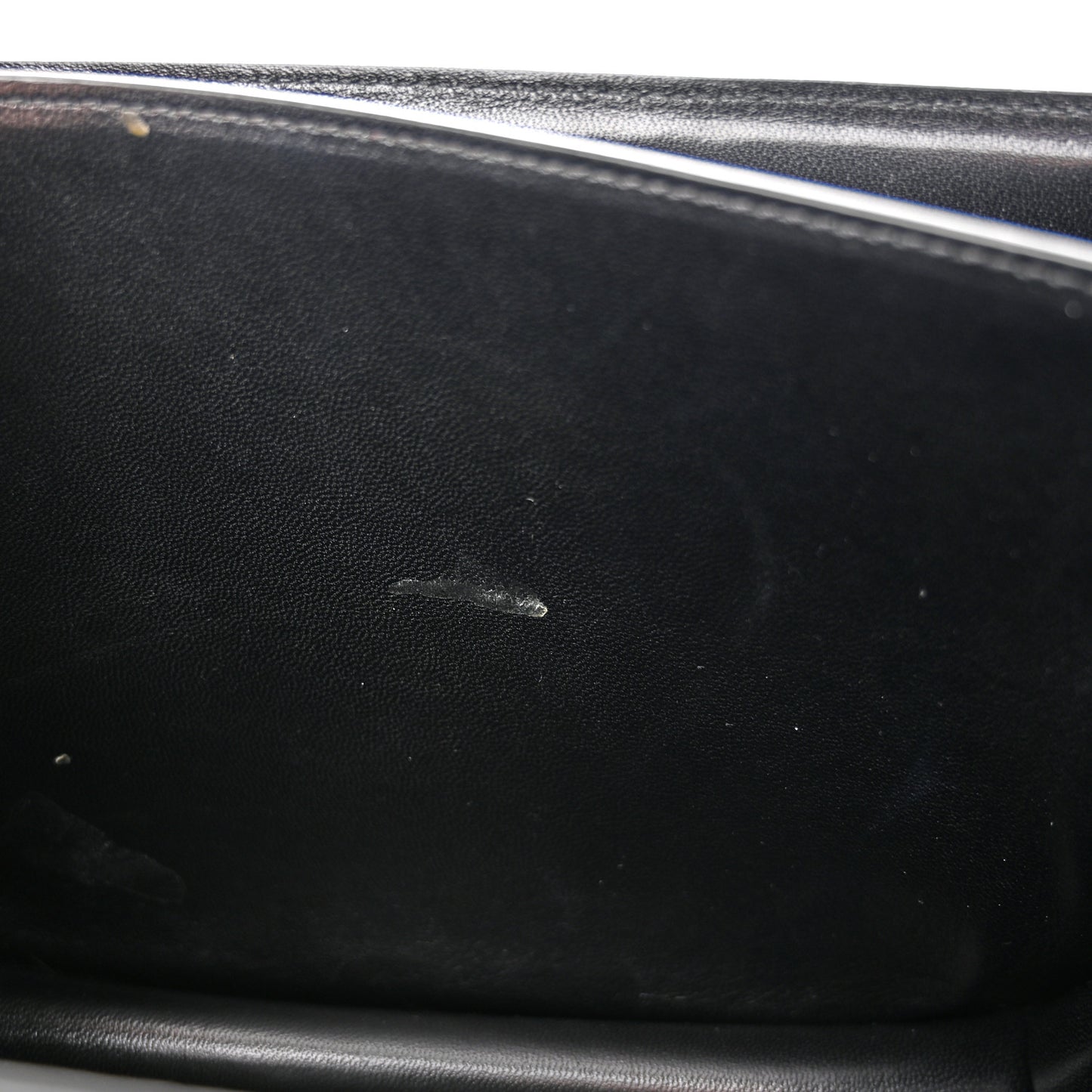 Goatskin Medium Classic Box Flap Bag Black