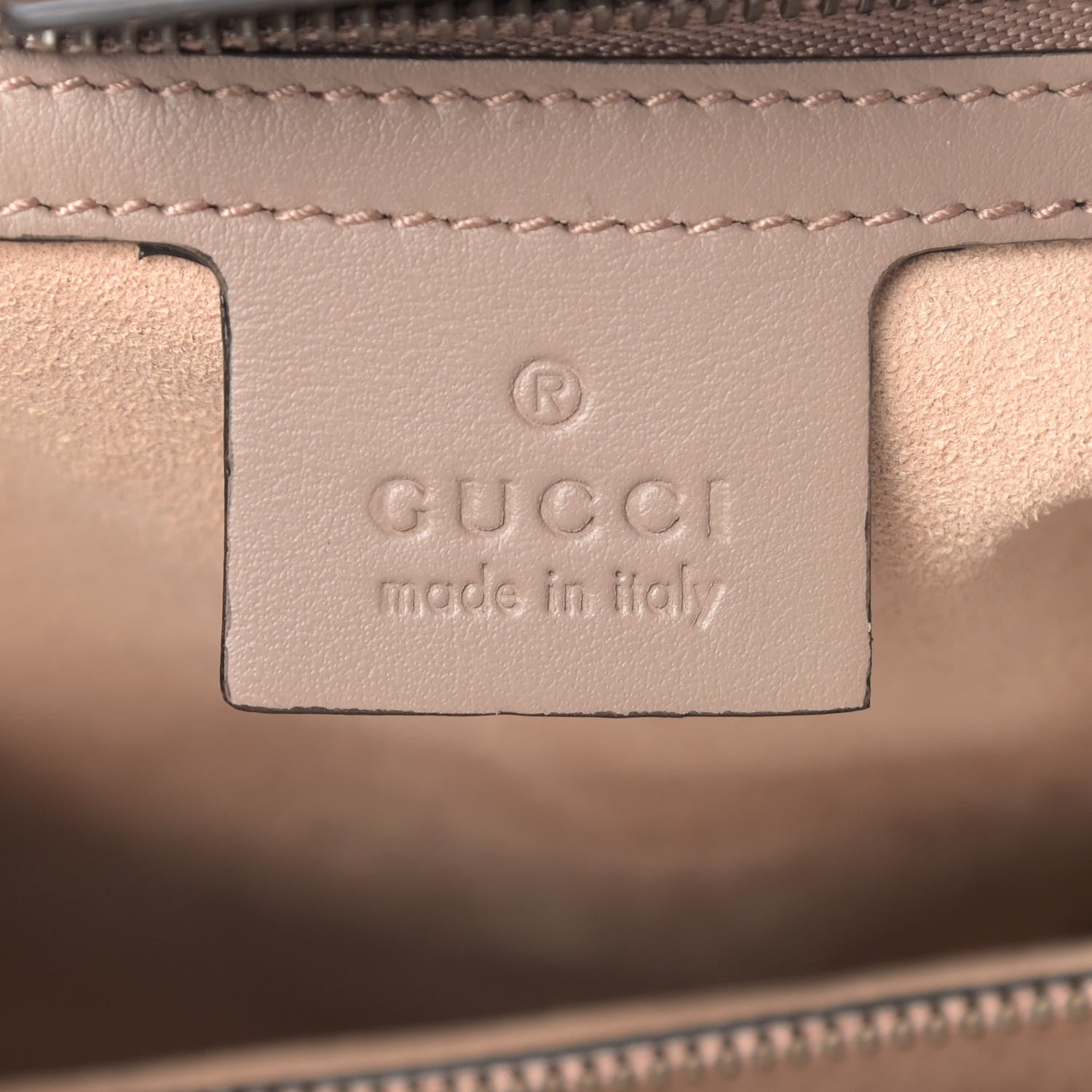 Gucci Calfskin Matelasse Medium GG Marmont Tote Porcelain Rose 8 of 10