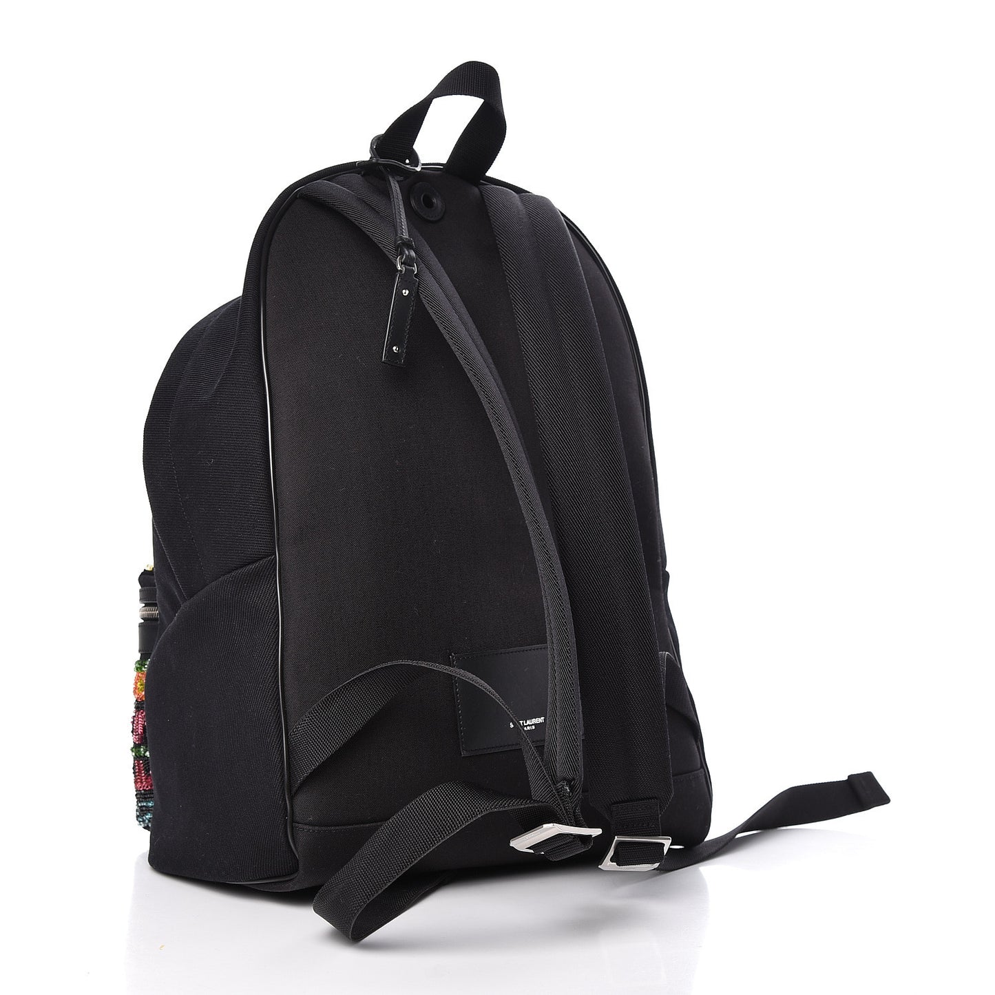 Canvas Sequins City Backpack Black