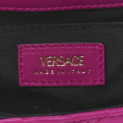 Versace Nappa Quilted Small Medusa Chain Crossbody Pink 6 of 12