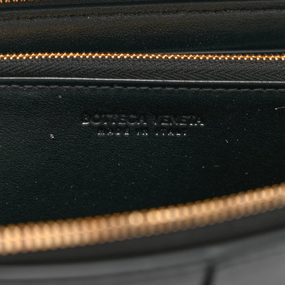 Bottega Veneta Nappa Maxi Intrecciato Zip Around Wallet Black 7 of 8