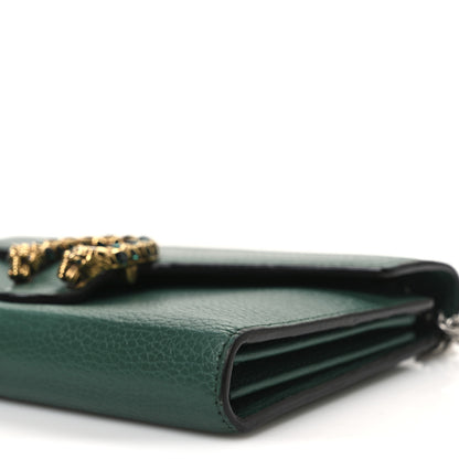 Gucci Calfskin Mini Dionysus Chain Wallet Emerald 10 of 10