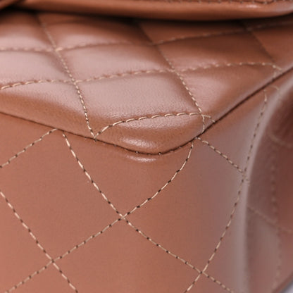 Chanel Lambskin Quilted Mini Rectangular Flap Brown 9 of 14