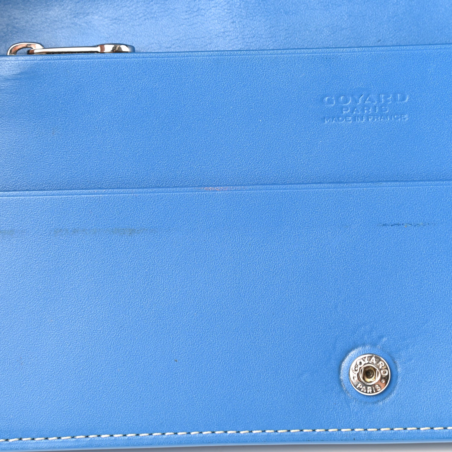 Goyard Goyardine Richelieu Wallet Sky Blue 7 of 8