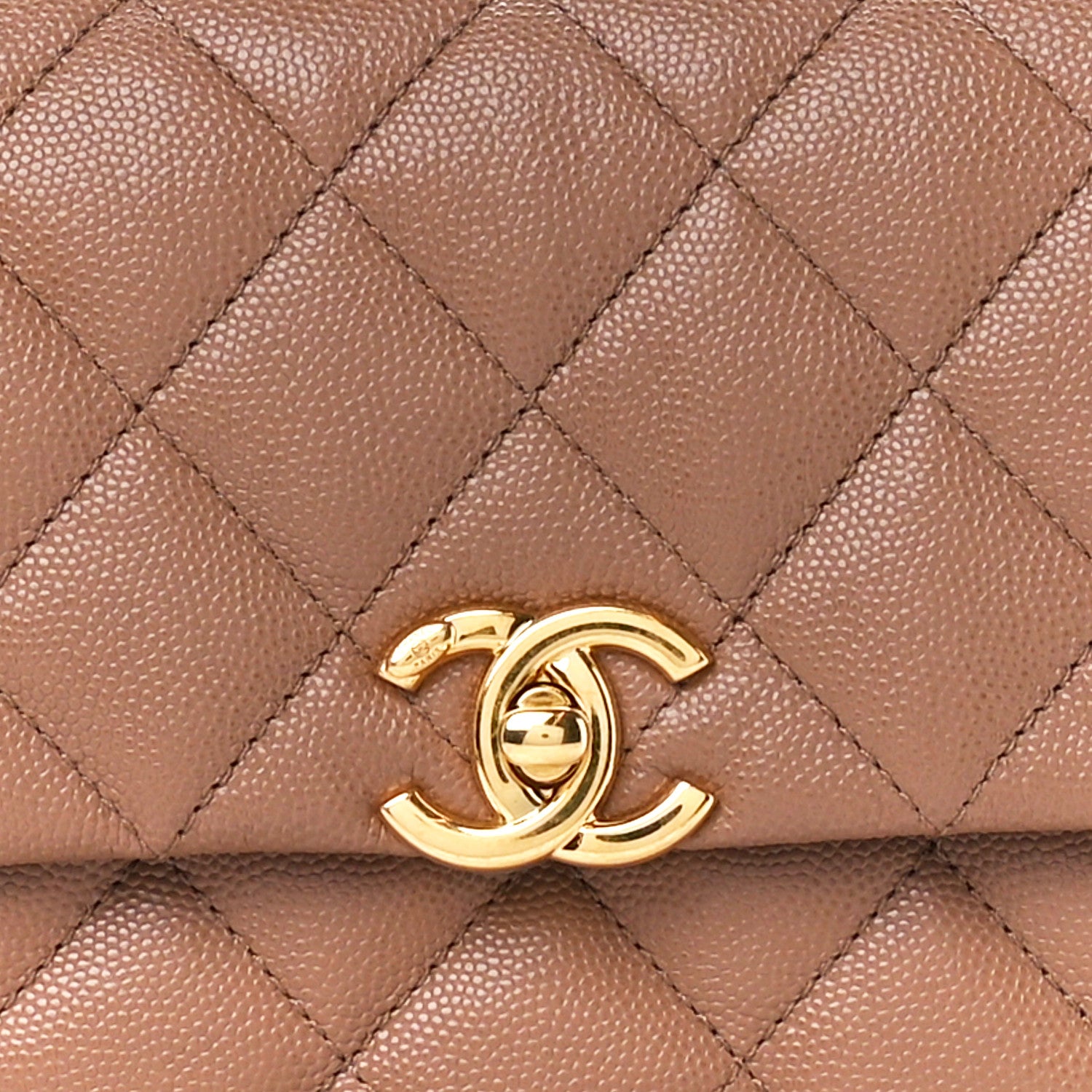 Chanel Caviar Quilted Coco First Flap Beige 8 of 11