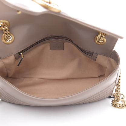 Gucci Calfskin Matelasse Medium GG Marmont Shoulder Bag Porcelain Rose 6 of 12