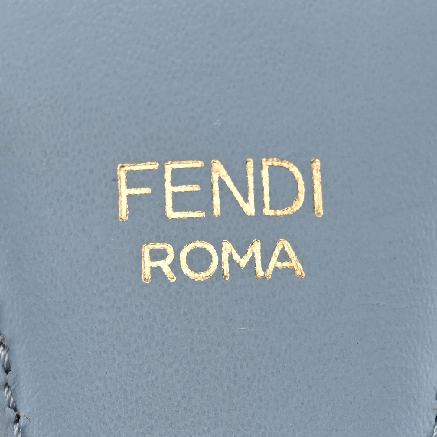 Jacquard Ribbon Vitello King FF Bi-Color Intreccio Adjustable Strap You Azzurro Baby Latte