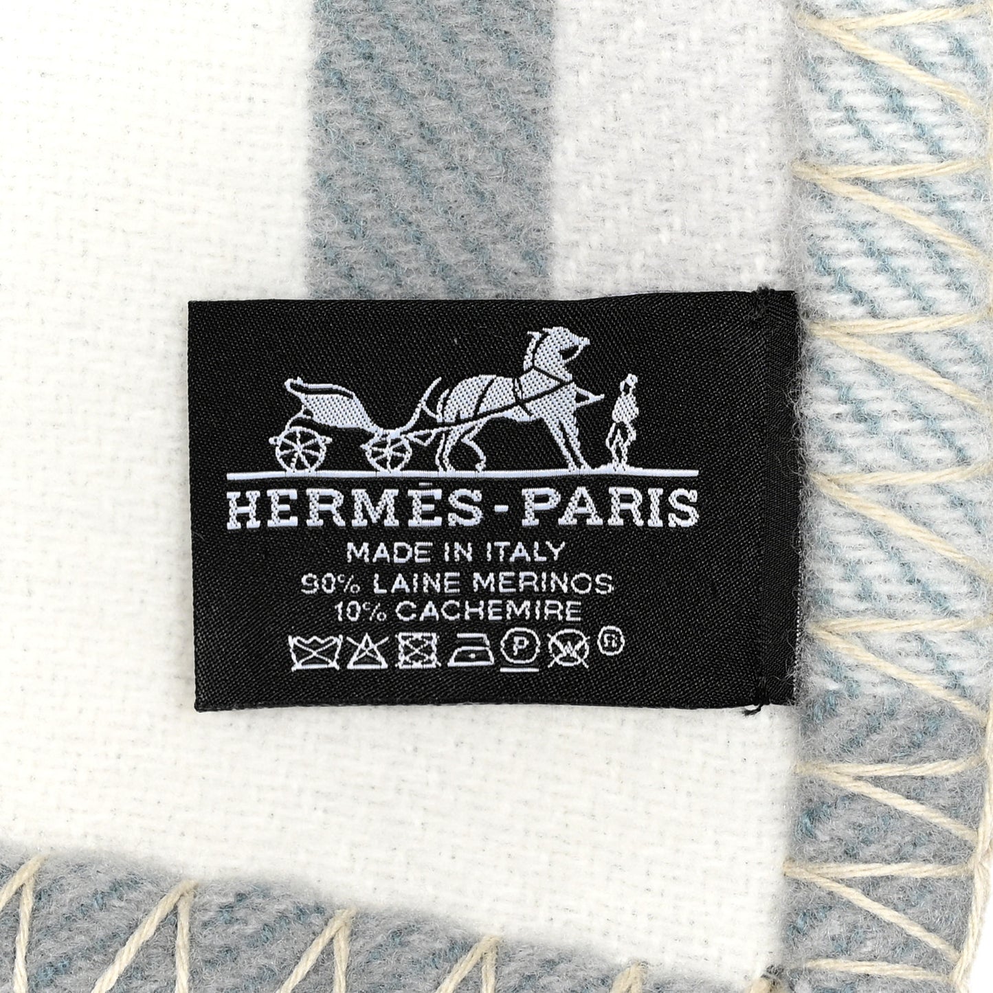 Wool Cashmere Ithaque Blanket Gris Perle