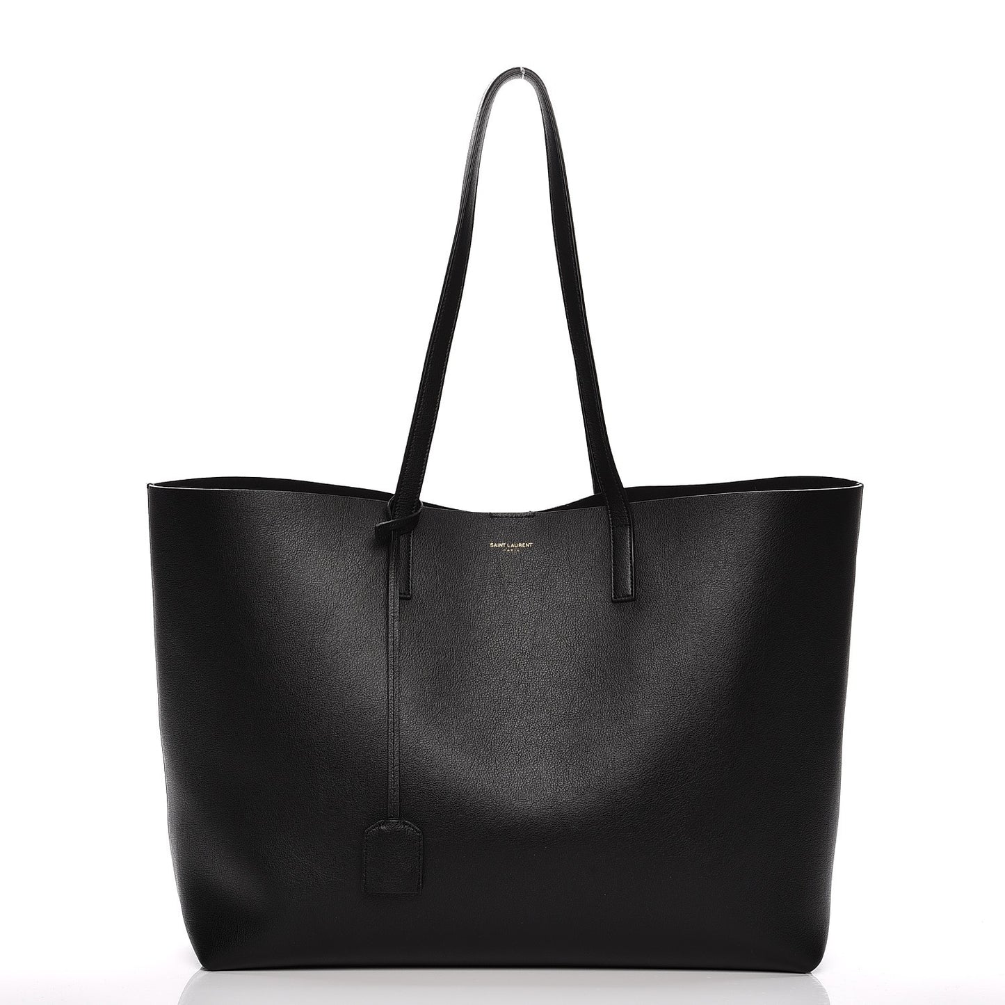 Calfskin Large Shopping Tote Black