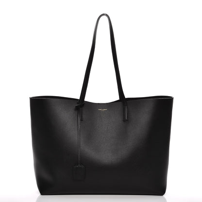 Saint Laurent Calfskin Large Shopping Tote Black 3 of 9