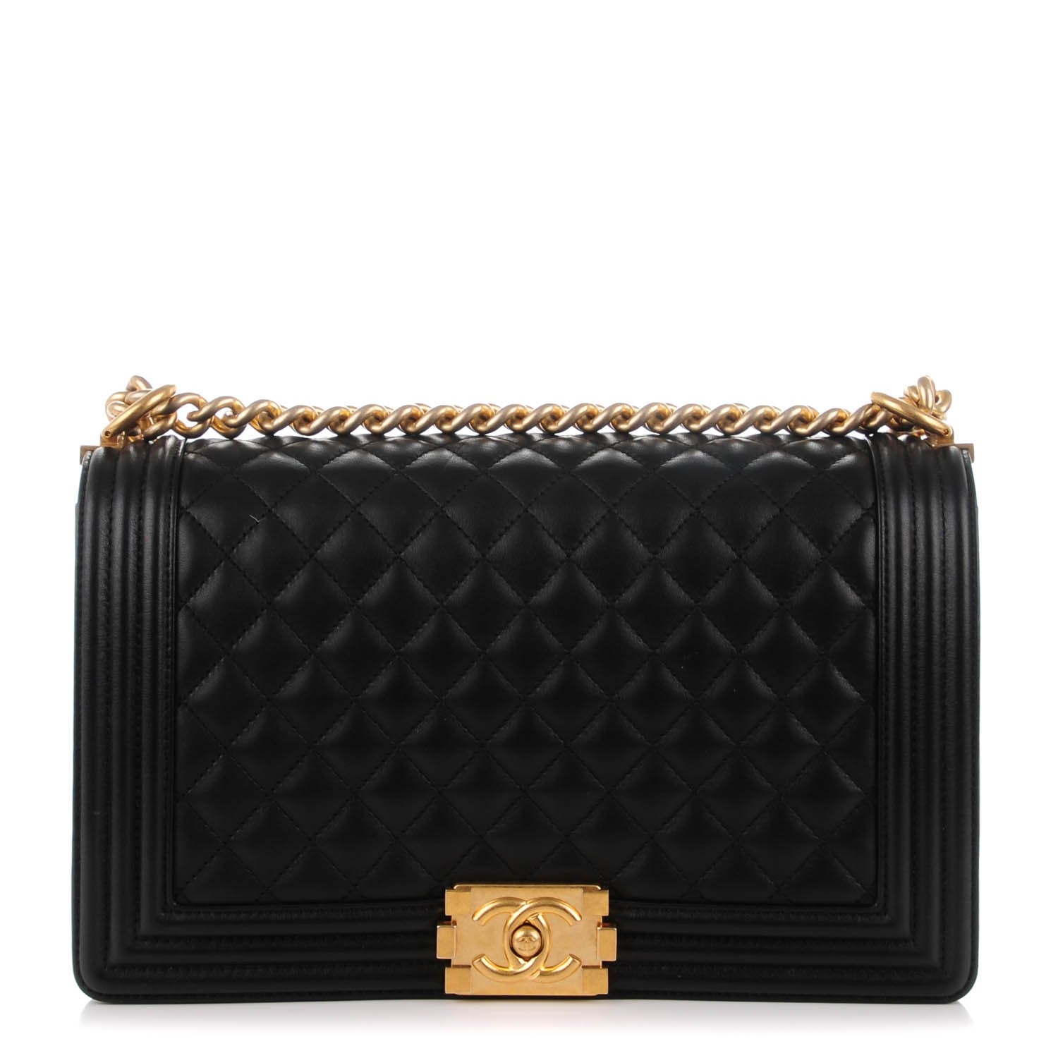 Chanel Calfskin Quilted New Medium Boy Flap Black 1 of 8
