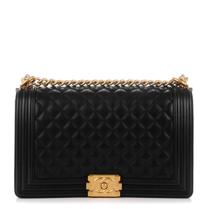 Chanel Calfskin Quilted New Medium Boy Flap Black 1 of 8