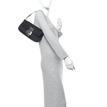 Fendi Zucchino Baguette Black 2 of 11