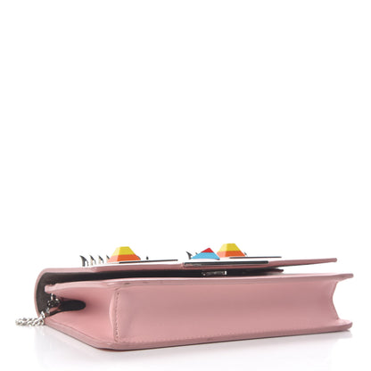 Fendi Vitello Century Hypnoteyes Tube Wallet On Chain Bubblegum 4 of 12