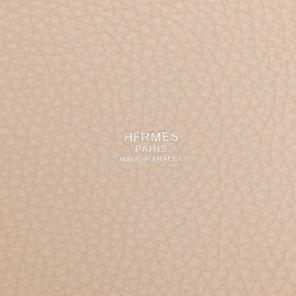 Hermes Taurillon Clemence Picotin Lock 22 MM Beton 6 of 11