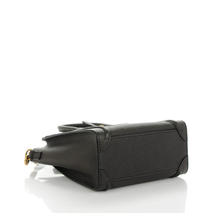 Celine Goatskin Nano Luggage Dark Taupe 4 of 7