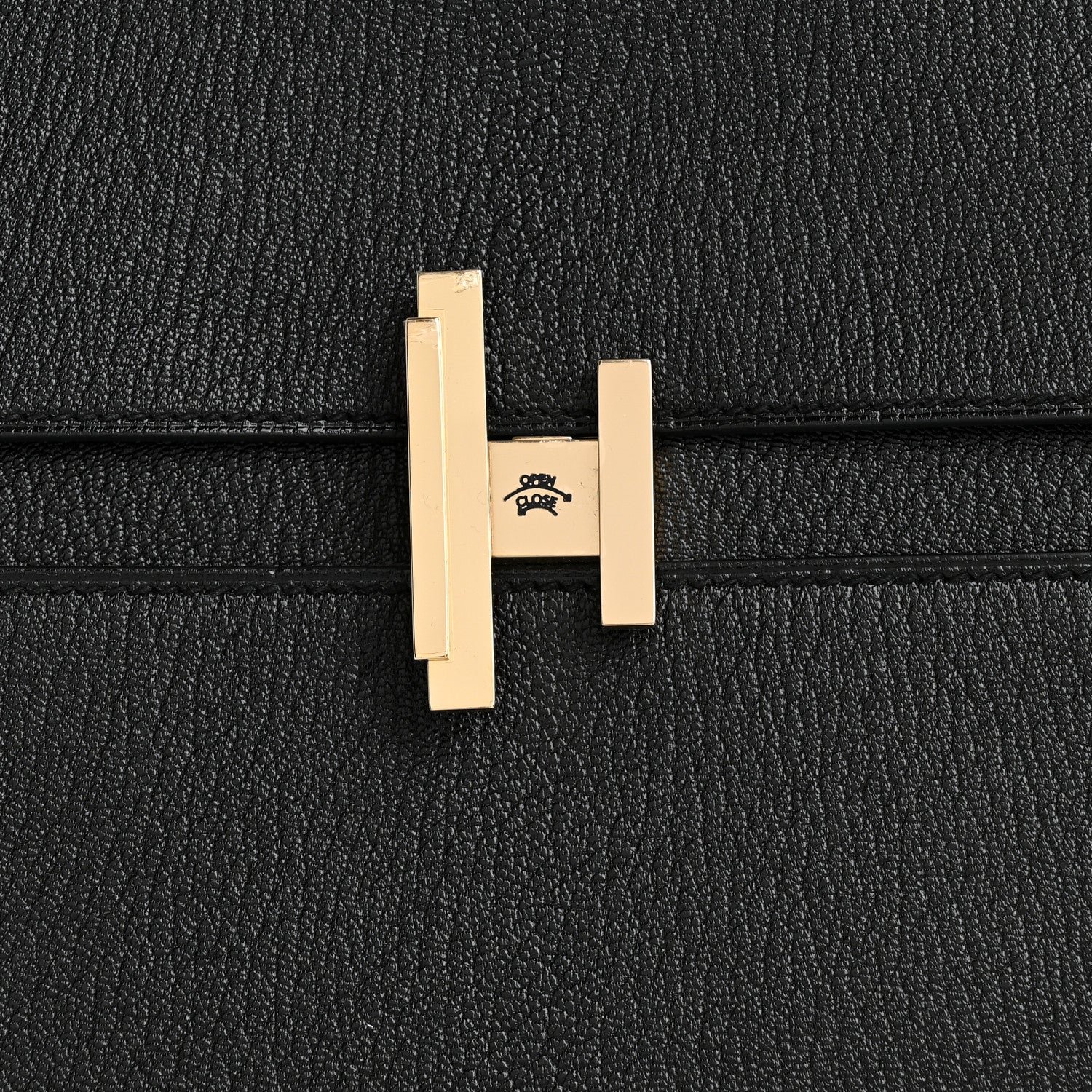 Hermes Chevre Mysore Cinhetic Clutch Black 8 of 10
